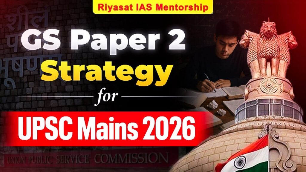 GS Paper 2 UPSC Strategy 2026 preparation guide