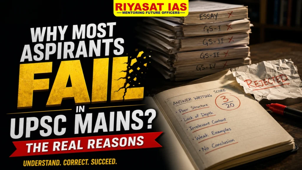 Why most aspirants fail UPSC Mains