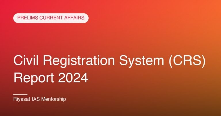 Civil Registration System (CRS) Report 2024