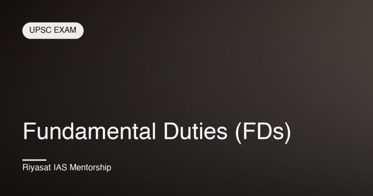 Fundamental Duties (FDs)