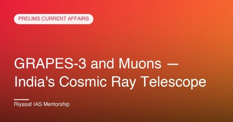 GRAPES-3 and Muons — India's Cosmic Ray Telescope