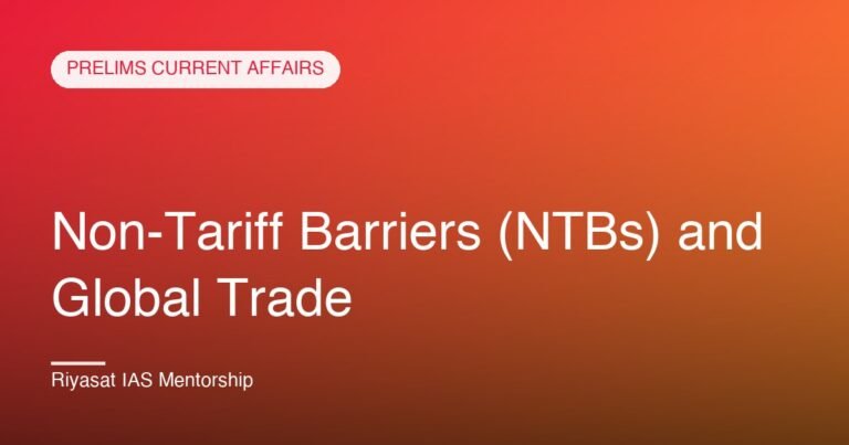 Non-Tariff Barriers (NTBs) and Global Trade