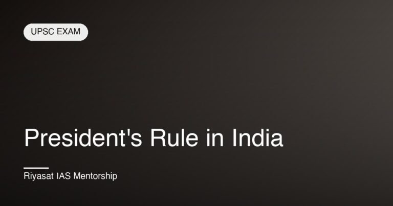 President's Rule in India
