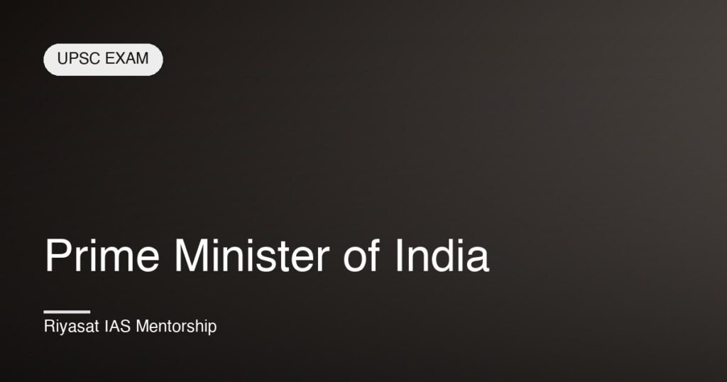 Prime Minister of India