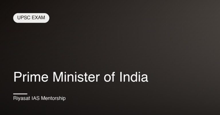 Prime Minister of India