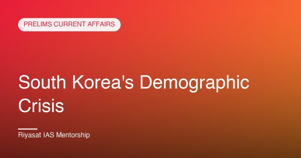 South Korea's Demographic Crisis