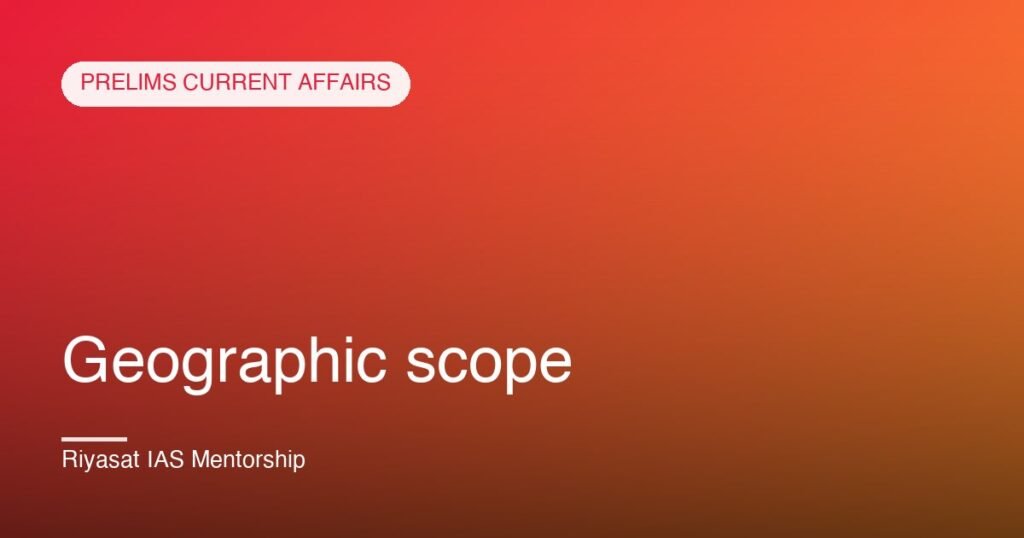 Geographic scope