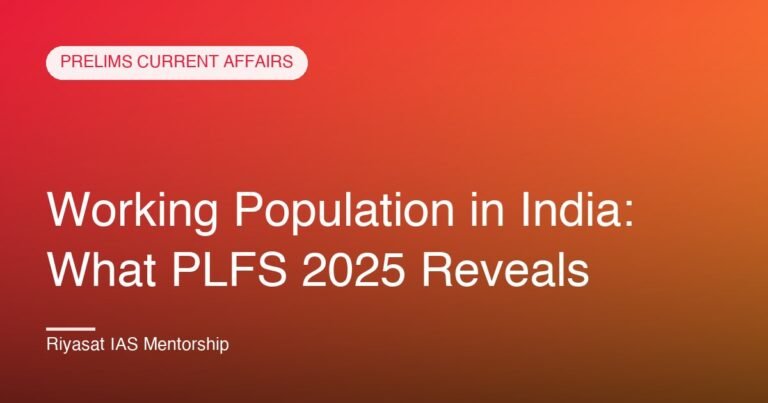 Working Population in India: What PLFS 2025 Reveals