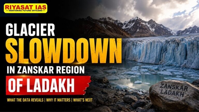 Glacier Slowdown in Zanskar Region of Ladakh