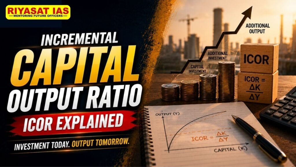 Incremental Capital Output Ratio (ICOR)