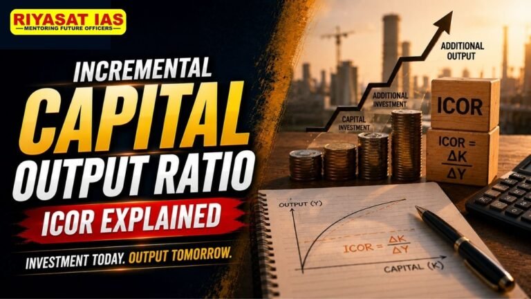 Incremental Capital Output Ratio (ICOR)
