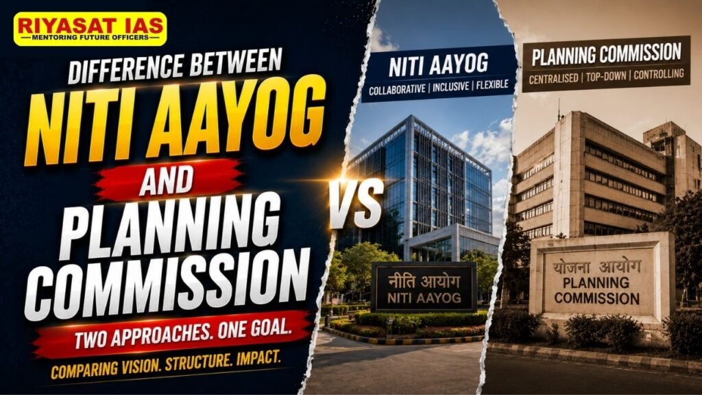 Difference Between NITI Aayog and Planning Commission