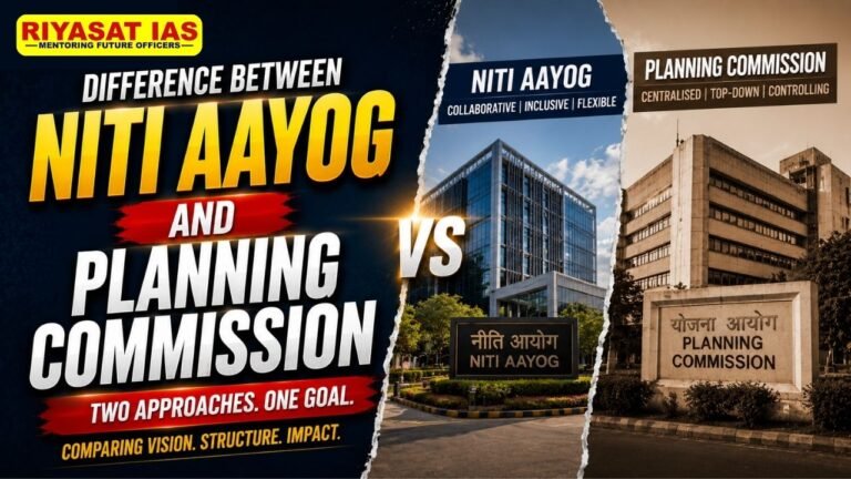 Difference Between NITI Aayog and Planning Commission