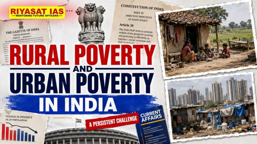 Rural Poverty and Urban Poverty in India