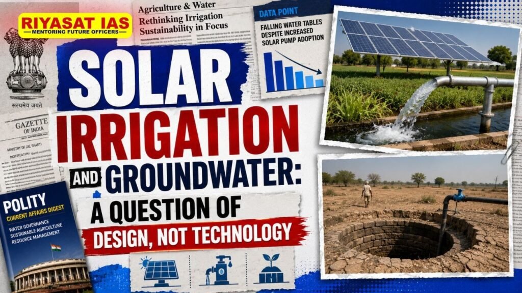 Solar Irrigation and Groundwater: A Question of Design, Not Technology