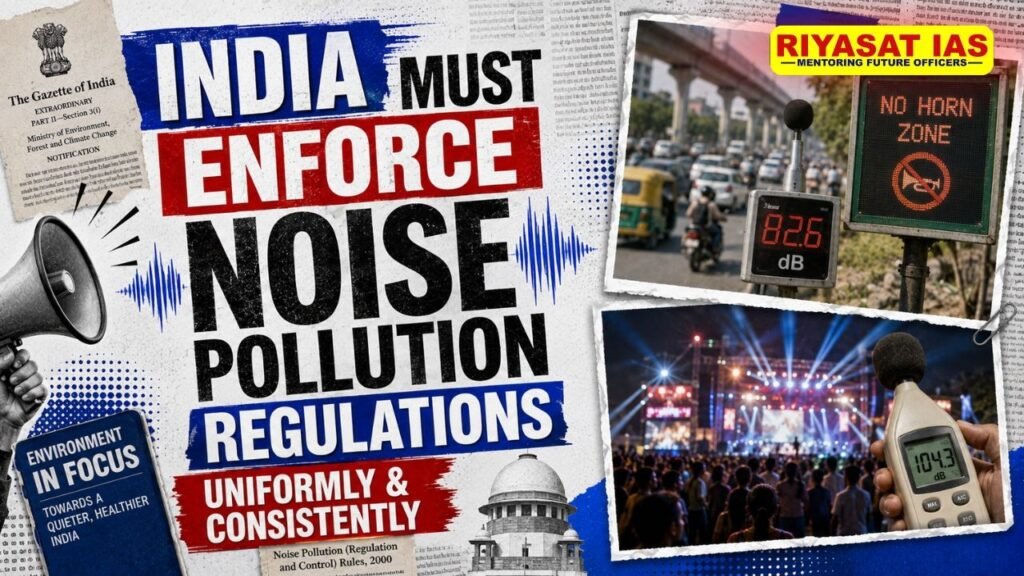 India must enforce noise pollution regulations uniformly and consistently