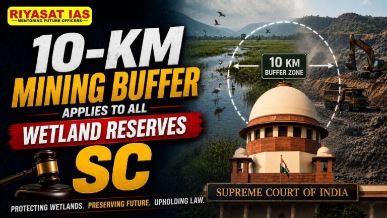 10-km Mining Buffer Applies to All Wetland Reserves: SC