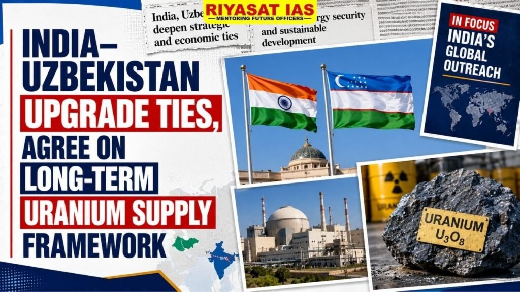 India–Uzbekistan Upgrade Ties, Agree on Long-Term Uranium Supply Framework