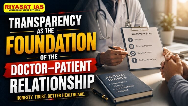 Transparency as the Foundation of the Doctor–Patient Relationship
