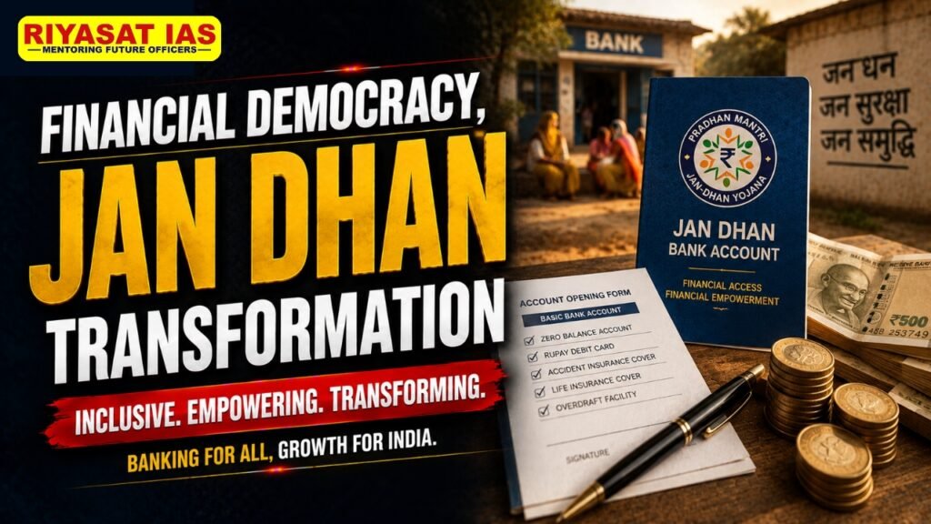 Financial democracy, the Jan Dhan transformation
