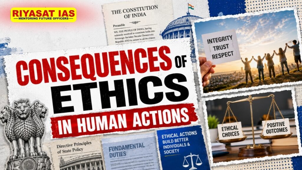 Consequences of Ethics in Human Actions