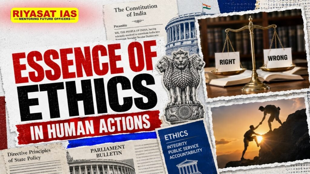Essence of Ethics in Human Actions