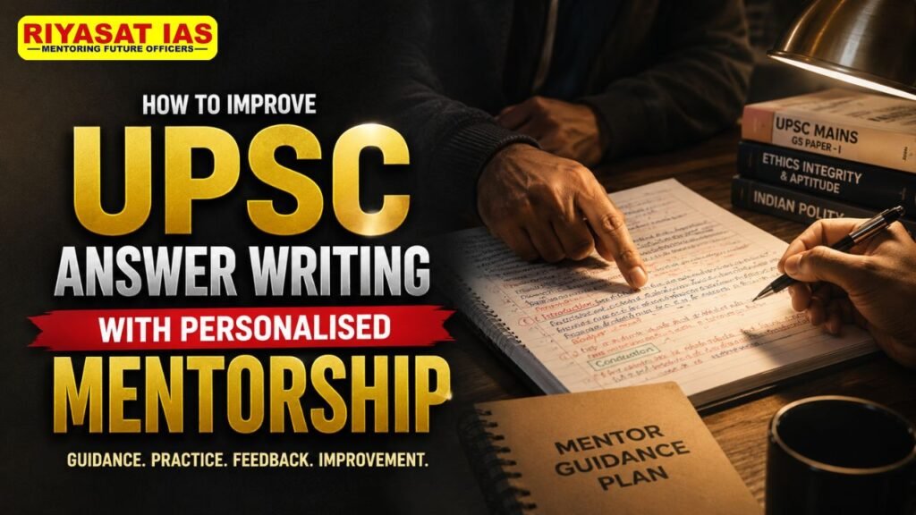 How to improve UPSC answer writing with personalised mentorship