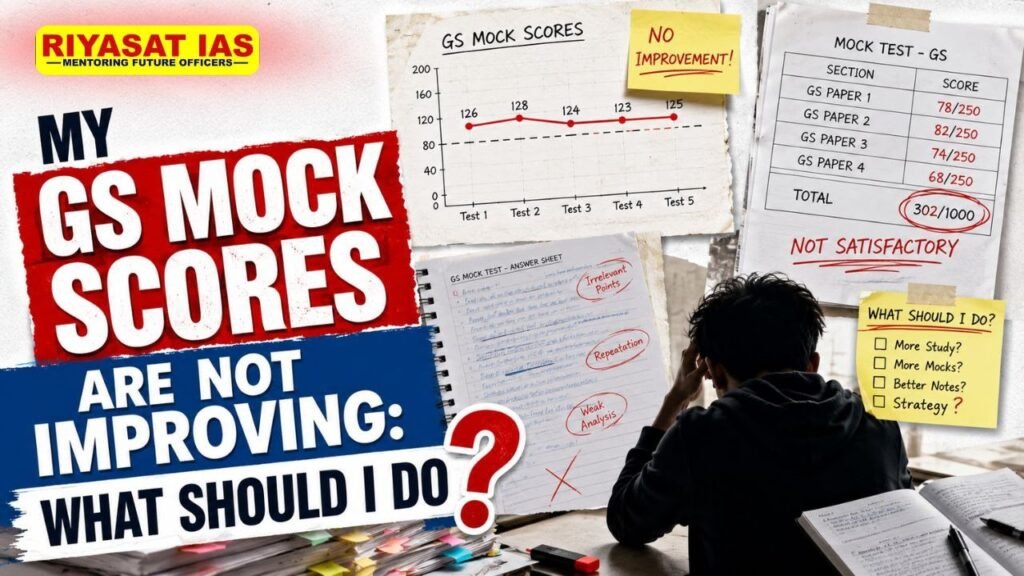 GS mock scores not improving UPSC what to do