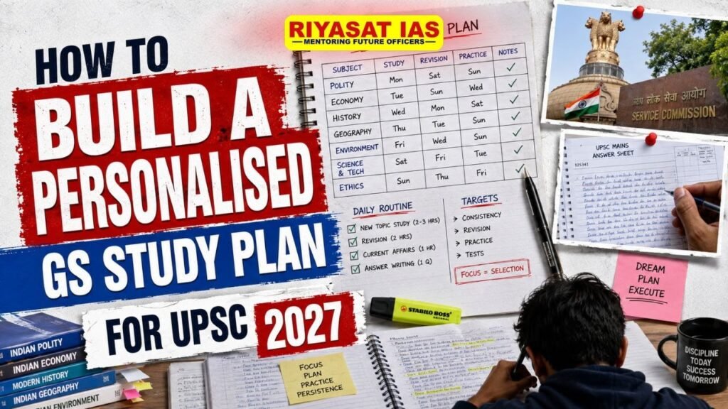 personalised GS study plan UPSC 2027