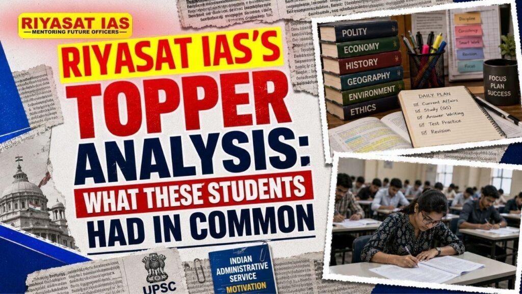 Riyasat IAS topper analysis CSE 2025 what students had in common