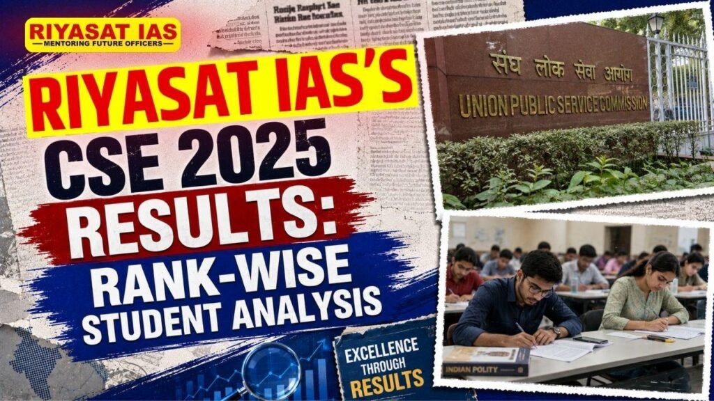 Riyasat IAS CSE 2025 results UPSC