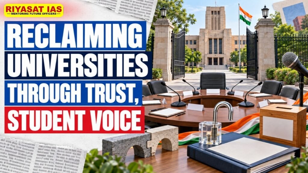 Reclaiming universities through trust, student voice