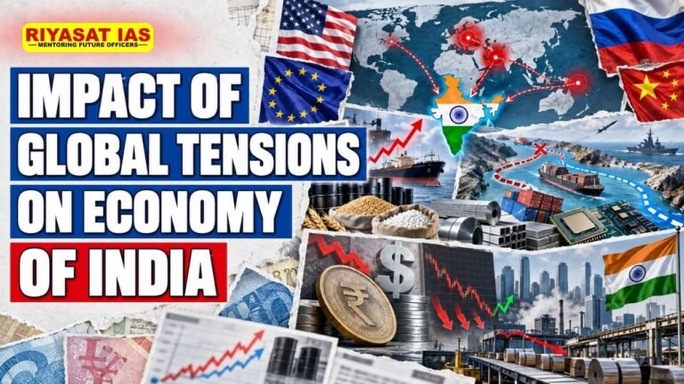 Impact of Global Tensions on Economy of India Economy