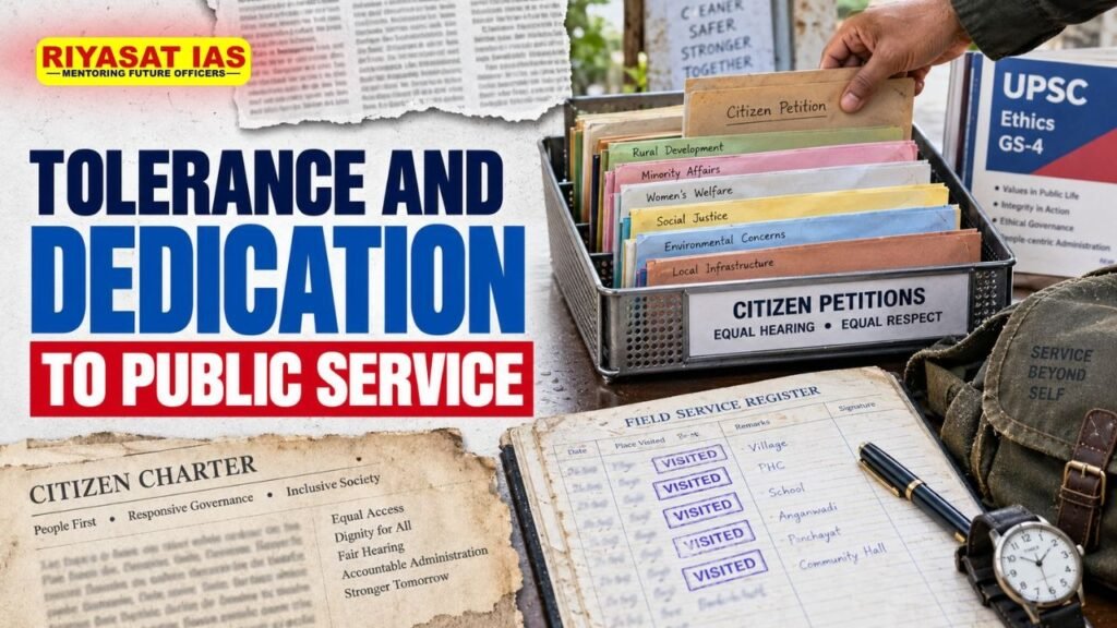 Tolerance and Dedication to Public Service