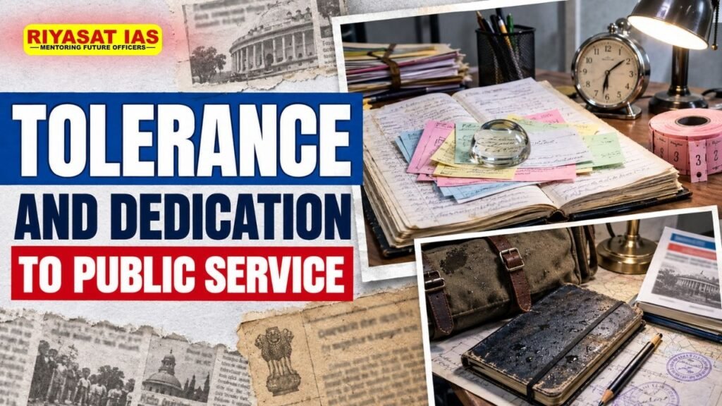 Tolerance and Dedication to Public Service