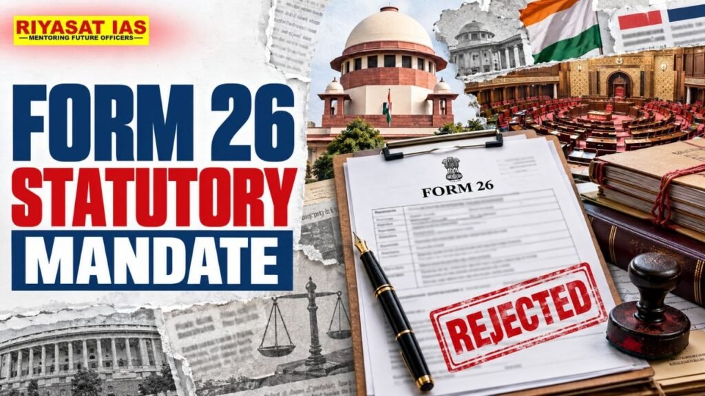 Form 26 and the statutory mandate