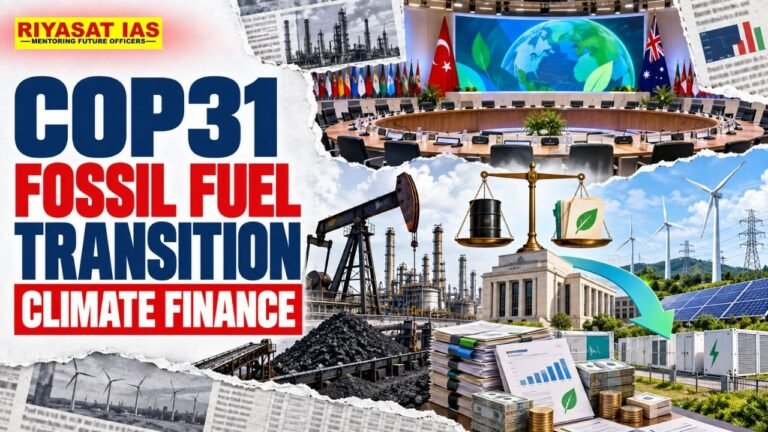 COP31: Fossil Fuel Transition and Climate Finance