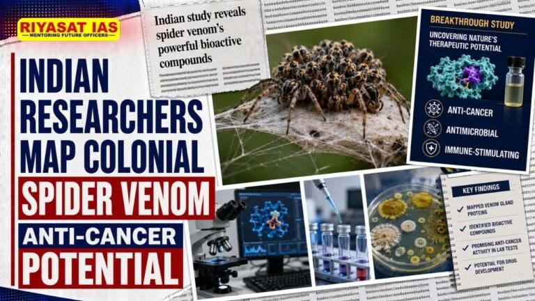 Indian Researchers Map Colonial Spider Venom — Anti-Cancer Potential