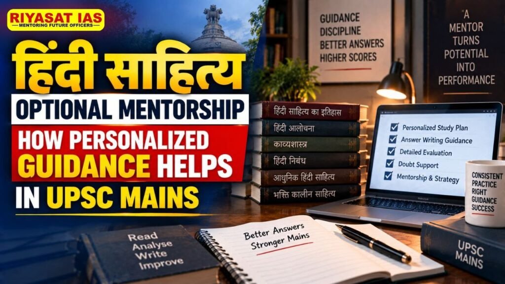 Hindi Literature Optional Mentorship: How Personalized Guidance Helps in UPSC Mains
