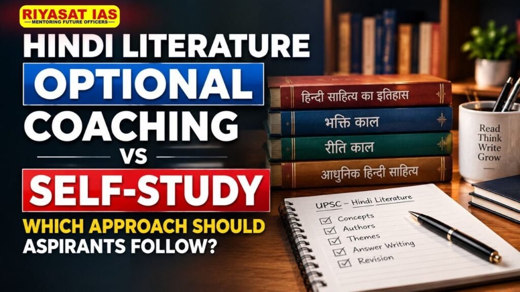 Hindi Literature Optional Coaching vs Self-Study: Which Approach Should Aspirants Follow?