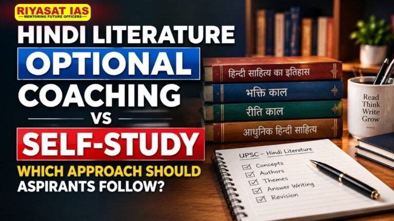Hindi Literature Optional Coaching vs Self-Study: Which Approach Should Aspirants Follow?