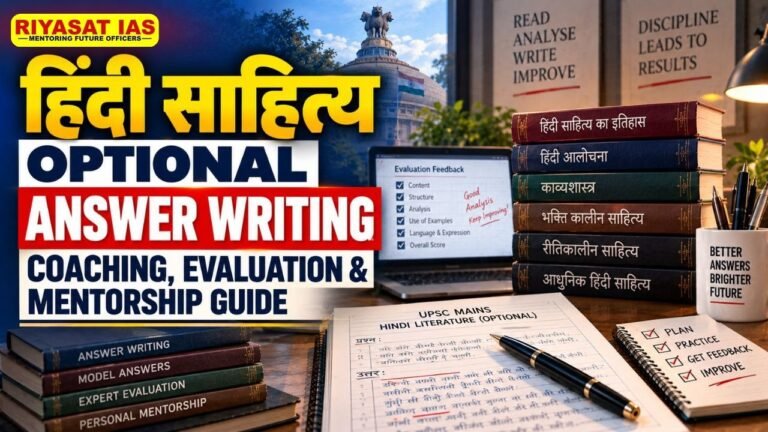 Hindi Literature Optional Answer Writing: Coaching, Evaluation & Mentorship Guide
