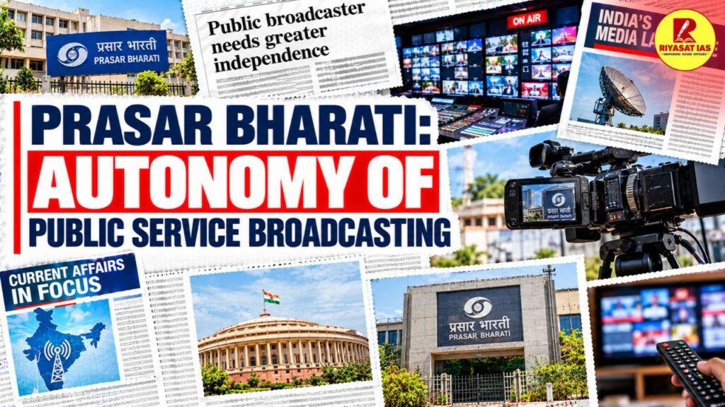 Prasar Bharati: Autonomy of Public Service Broadcasting
