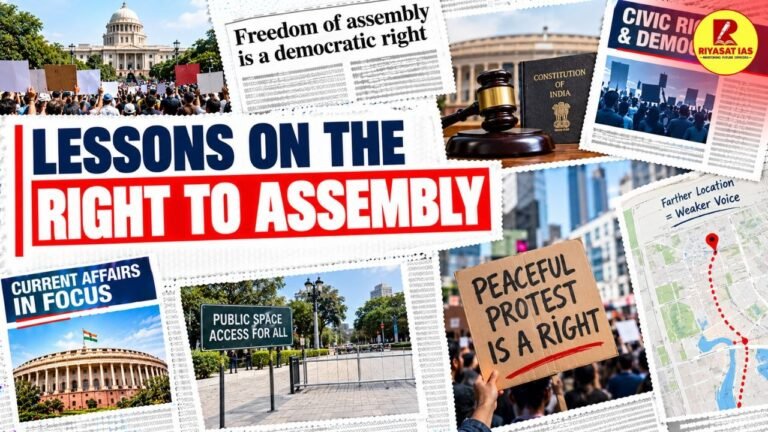 Lessons on the right to assembly