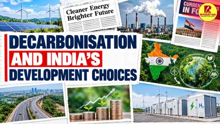 Decarbonisation and India’s Development Choices