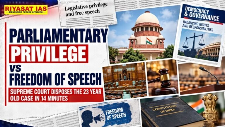Parliamentary Privilege vs Freedom of Speech