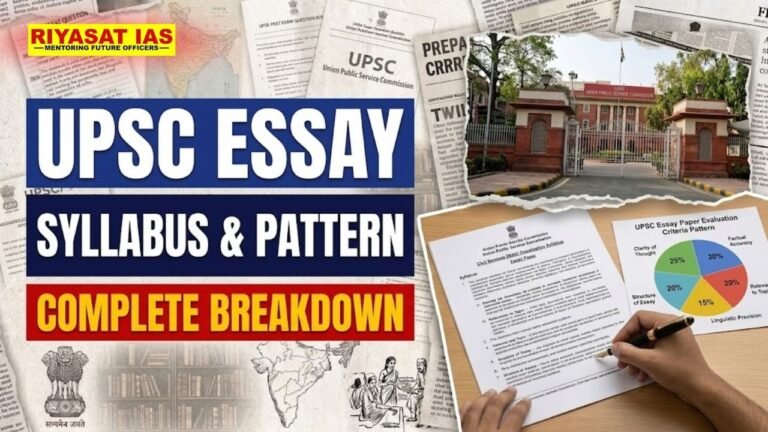 UPSC Essay Syllabus and Pattern: What the Paper Asks and How It Is Marked