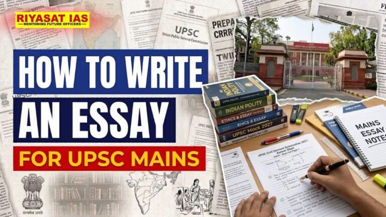 How to Write an Essay for UPSC Mains: A 6-Step Method That Works