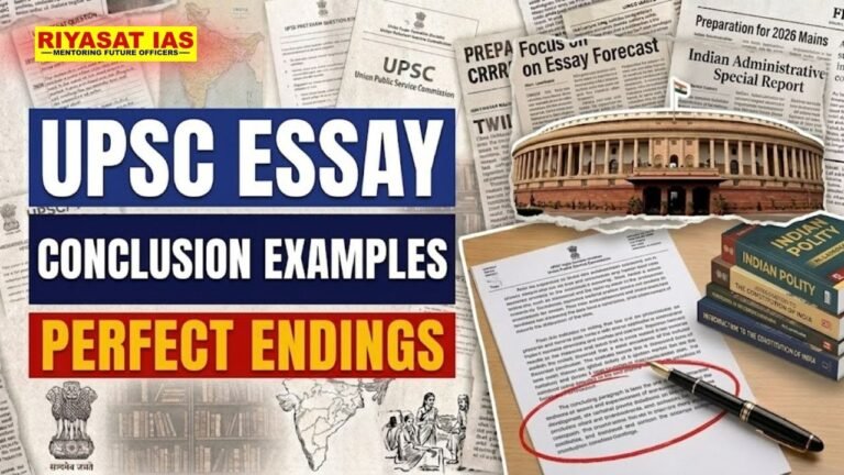 upsc essay conclusion